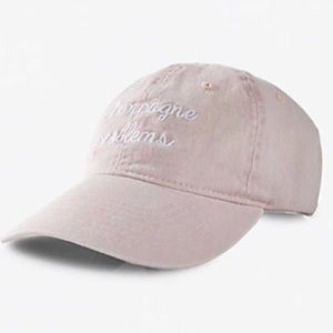 Express “Champagne Problems” Denim Baseball Cap